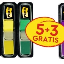 Post-It Index Pack de 8 Dispensadores con 35 Marcadores de Indice Reposicionables - Forma Rectangular - Colores Surtidos