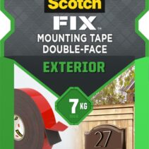 Scotch-Fix Cinta de Montaje de Doble Cara para Exteriores - 19mm x 10m - Color Negro