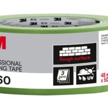 3M Cinta de Enmascarar Profesional para Superficies Rugosas - 48mm x 50m - Color Verde