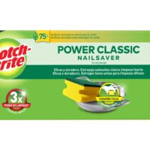 Scotch-Brite Classic Pack de 3 Estropajos de Cocina - Proteccion para los Dedos - Color Amarillo