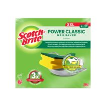 Scotch-Brite Classic Pack de 4 Estropajos de Cocina XL - Proteccion para los Dedos - Color Amarillo