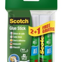 Scotch Pack de 3 Pegamentos en Barra Adhesivo Solido - 21gr por Unidad - Promocion 2 + 1 Gratis - Color Transparente