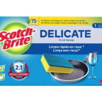 Scotch-Brite Delicate Estropajo de Cocina - No Raya - Color Amarillo