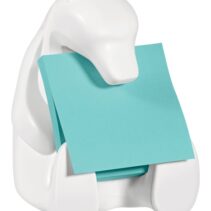 Post-It Super Sticky Dispensador con 2 Blocs de 45 Z-Notas - Forma de Oso - Forma Cuadrada - 76x76mm - Color Blanco