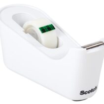 Scotch Dispensador de Cinta Adhesiva - para Cintas de hasta 19mm x 33m - Incluye Cinta Adhesiva - Color Blanco