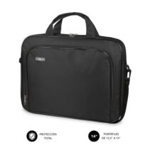 Subblim Estuche Oxford Portátil 13.3" a 14" - Protección reforzada - Correas Ajustables -  Bolsillo Exterior - Color Negro