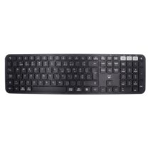 Ewent Teclado Inalambrico - Modo Ahorro de Energia - Disposicion Portuguesa QWERTY PT - Receptor USB-A 2.4Hz - 1x Bateria AAA (Incluida) - Alcance hasta 10m - Color Negro