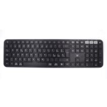Ewent Teclado Inalambrico - Modo Ahorro de Energia - Disposicion Italiana QWERTY IT - 1x Bateria AAA (Incluida) - Alcance hasta 10m - Color Negro