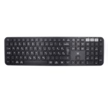 Ewent Teclado Inalambrico - Modo Ahorro de Energia - Disposicion Eslovena QWERTZ SI - 1x Bateria AAA (Incluida) - Alcance hasta 10m - Color Negro