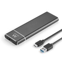 Ewent Carcasa Externa para SSD M.2 - USB-C 3.2 Gen1 - Aluminio - Disipacion de Calor - Indicador LED - Color Negro