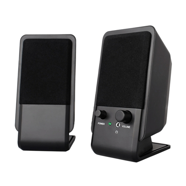 Ewent Altavoces Estereos de Sobremesa de 12W - Alimentacion USB - Jack de 3.5mm - Control de Volumen - Color Negro