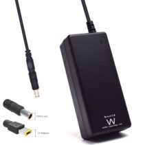 Ewent Cargador Especifico para Portatiles IBM/Lenovo - 65W de Potencia - 2 Clavijas Intercambiables - Color Negro