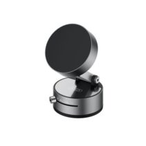 XO C170 Soporte Magnetico de Coche para Smartphones - Fijacion por Vacio - Rotacion 360º - Boton de Liberacion  - Aro Metalico Incluido - Color Negro