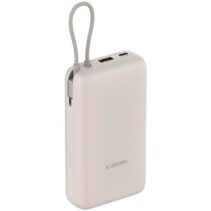Xiaomi Tan GL Powerbank 20000 mAh - 33W - Cable Integrado - Carga Rapida - Multiples Capas de Seguridad - Color Beige