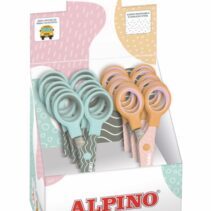 Alpino Pastel Tijera Escolar 13cm - Acero Inoxidable - Punta Roma - Colores Pastel Surtidos