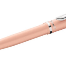 Pelikan Jazz Pastel Boligrafo con Mecanismo de Giro - Punta Mediana - Cuerpo Lacado - Recargable - Color Melocoton Pastel