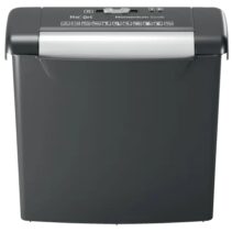 Rexel Momentum S206 Destructora de Papel Manual Corte en Tiras P-2 - Destruye hasta 6 Hojas - Papelera de 9L - Color Negro