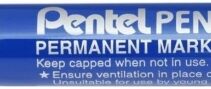 Pentel Pen N50 Rotulador Permanente - Punta de 4.3mm - Resistente a Agua y Luz - Color Azul