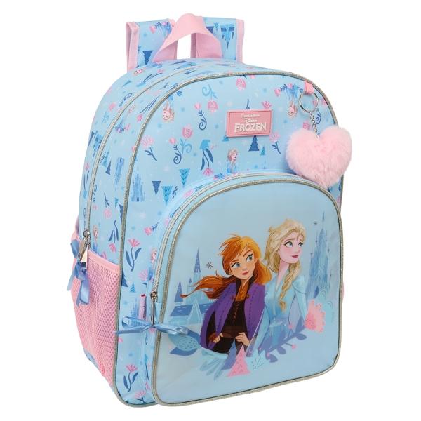 Safta Frozen "Ice Magic" Mochila - Adaptable a Carro - Asa de Mano - 33x42x14cm - Color Azul