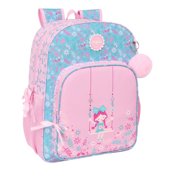 Safta Global Kids "Swing" Mochila - Adaptable a Carro - Asa de Mano - 33x42x14cm - Color Rosa