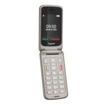 Gigaset GL595 Telefono Movil para Mayores Pantalla 2.8" -Tipo Concha - IP44 - Base de Carga - Color Gris