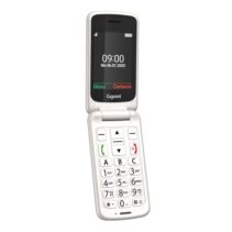 Gigaset GL595 Telefono Movil para Mayores Pantalla 2.8" -Tipo Concha - IP44 - Base de Carga - Color Blanco