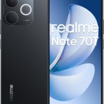Realme Note 70T Smartphone Pantalla Amoled 6.75"- 90Hz - 4GB - 256GB - Bateria 6000mAh - Color Negro