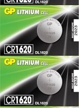 GP Lithium CR1620 Pack de 5 Pilas 3V