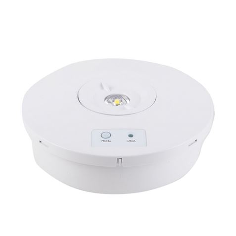 Elbat Luz de Emergencia Sobre Pared - 330 Lumens - 6000K - 2W - Luz Fria - 3 Horas de Autonomia - Bateria de Litio