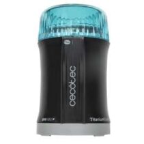 Cecotec TitanMill 200 Molinillo de Cafe y Especias 200W - Capacidad 50gr - Cuchillas Recubiertas de Titanio - Recipiente de Acero Cepillado - Sin Toxicos