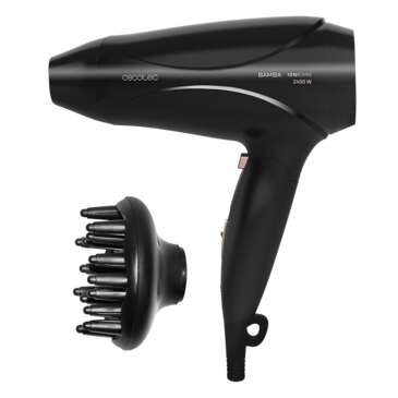 Cecotec Bamba IoniCare 5450 Power&Go Pro Fire Secador de Pelo de Viaje 2400W - Motor Profesional - Potente Caudal de Aire - 2 Velocidades y 2 Temperaturas - Incluye Concentrador y Difusor