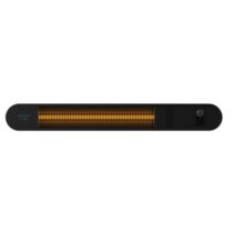 Cecotec Ready Warm 8600 Power Gold Calefactor Halogeno de Radiacion Infrarroja Exterior 2000W - Colocacion en Pared - IP55 - 3 Niveles de Potencia - Temporizador - Mando a Distancia