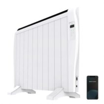 Cecotec Ready Warm 2000 Thermal Connected Radiador Electrico 1500W - 10 Elementos - Colocacion en Pared o de Pie - Control WiFi - Temporizador - Pantalla LCD - Mando a Distancia