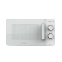 Cecotec ProClean 3120 Microondas con Grill 20L 700W - Revestimiento Ready2Clean - Tecnologia 3DWave - Diseño Puerta FullWhite - 6 Niveles de Potencia