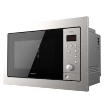 Cecotec GrandHeat 2500 Built-In SteelBlack Microondas Encastrable con Grill 25L 900W - Temporizador hasta 95min - 8 Funciones Preconfiguradas
