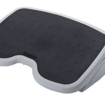 Kensington Solemate Reposapies Ajustable - Plataforma Texturada de 45x35cm - Inclinable hasta 20 Grados para Mayor Confort - Color Gris/Negro