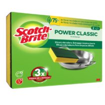 Scotch-Brite Classic Pack de 2 Estropajos de Cocina - Color Amarillo