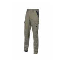 Upower Guapo Pantalones de Trabajo de Algodon Elastico - Talla 5XL - Multiples Bolsillos