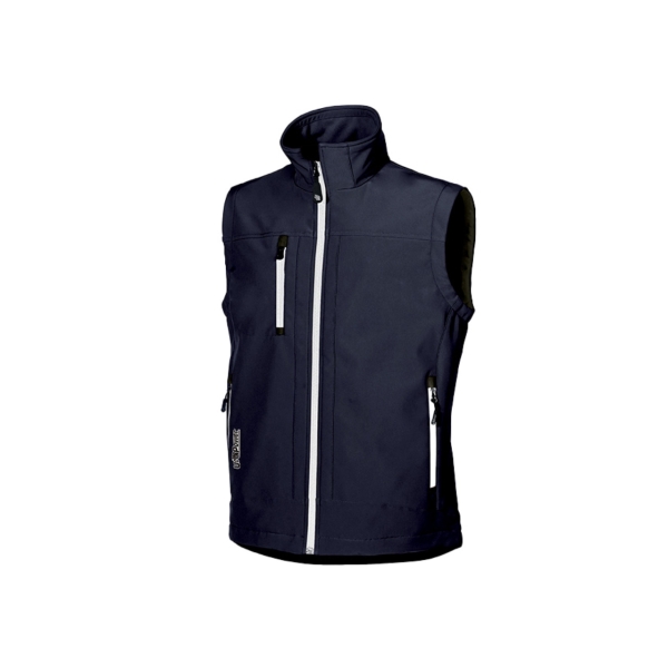 Upower Climb Chaleco de Trabajo Soft Shell - Talla S - Tejido Elastico Transpirable