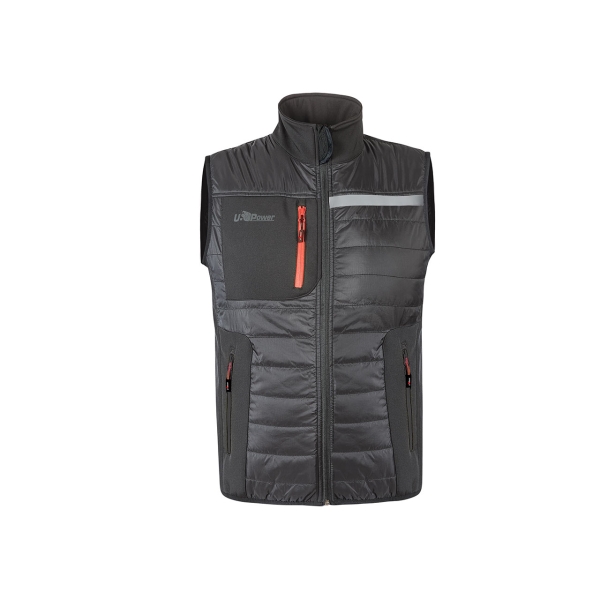 Upower Wall Chaleco de Trabajo con Relleno en Grafeno - Talla L - Termorregulacion Avanzada