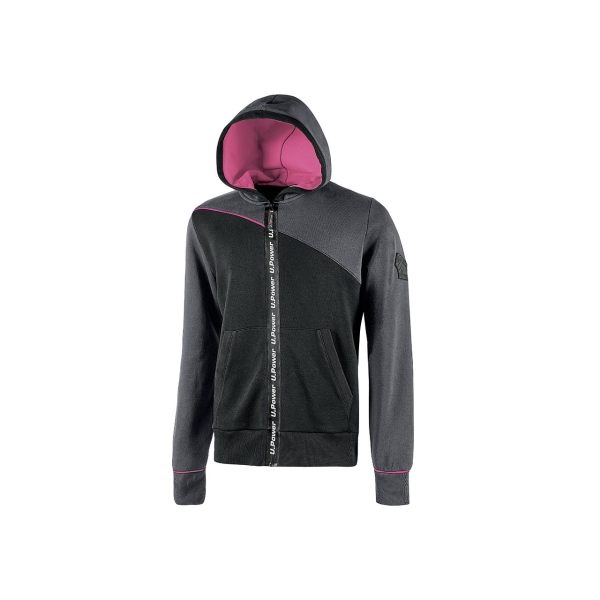 Upower Jupiter Lady Sudadera Mujer con Cremallera Impermeable - Talla L - Capucha Ajustable
