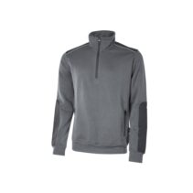 Upower Cushy Sudadera Cepillada con Media Cremallera - Talla L - Cuello Alto