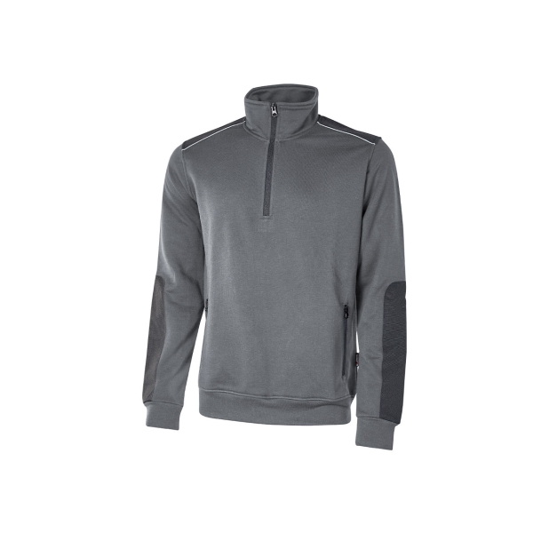 Upower Cushy Sudadera Cepillada con Media Cremallera - Talla M - Cuello Alto