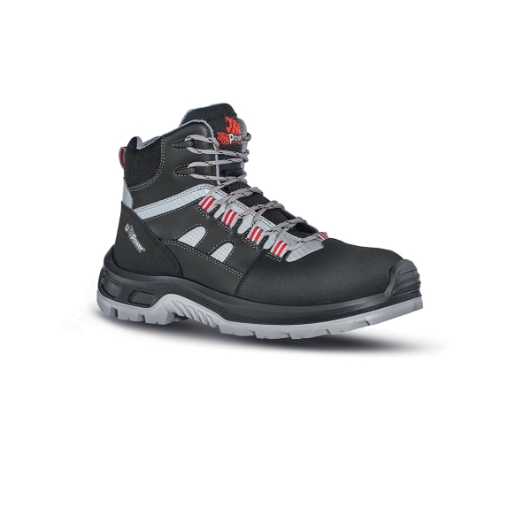Upower Cross S Calzado de Seguridad Botines - Talla 38 - Empeine Piel con Inserciones Matrix