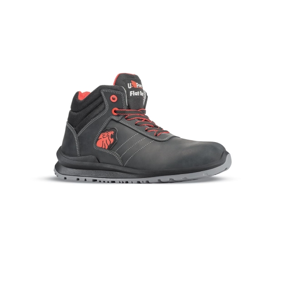 Upower Walter S Calzado de Seguridad Altos - Talla 41 - Cuero Pull-Up Hidrofugo