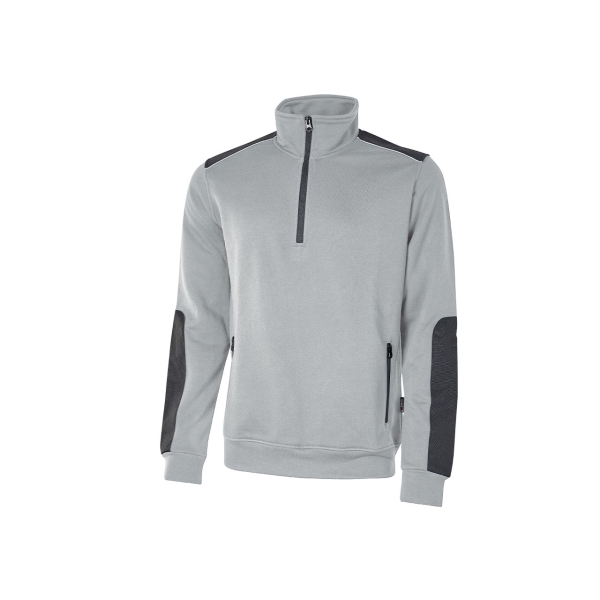 Upower Cushy Sudadera Cepillada con Media Cremallera - Talla XL - Cuello Alto