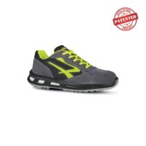 Upower Yellow S ESD Calzado de Seguridad Bajos - Talla 45 - Parte Superior de Nailon Ultraflexible y Gamuza Suave