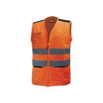 Upower Smart Chaleco Multifuncional - Talla 4XL - Bolsillos con Portatarjetas Retractil