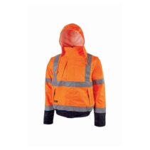 Upower Crafty Cazadora Bomber Alta Visibilidad - Talla 2XL - Mangas Separables