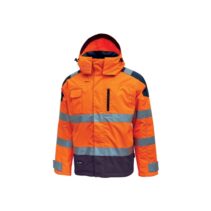 Upower Defender Parka Anti-Lluvia Impermeable y Transpirable - Talla L - Rayas Reflectantes